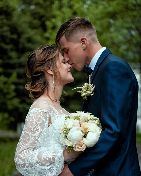 Newlywed portrait